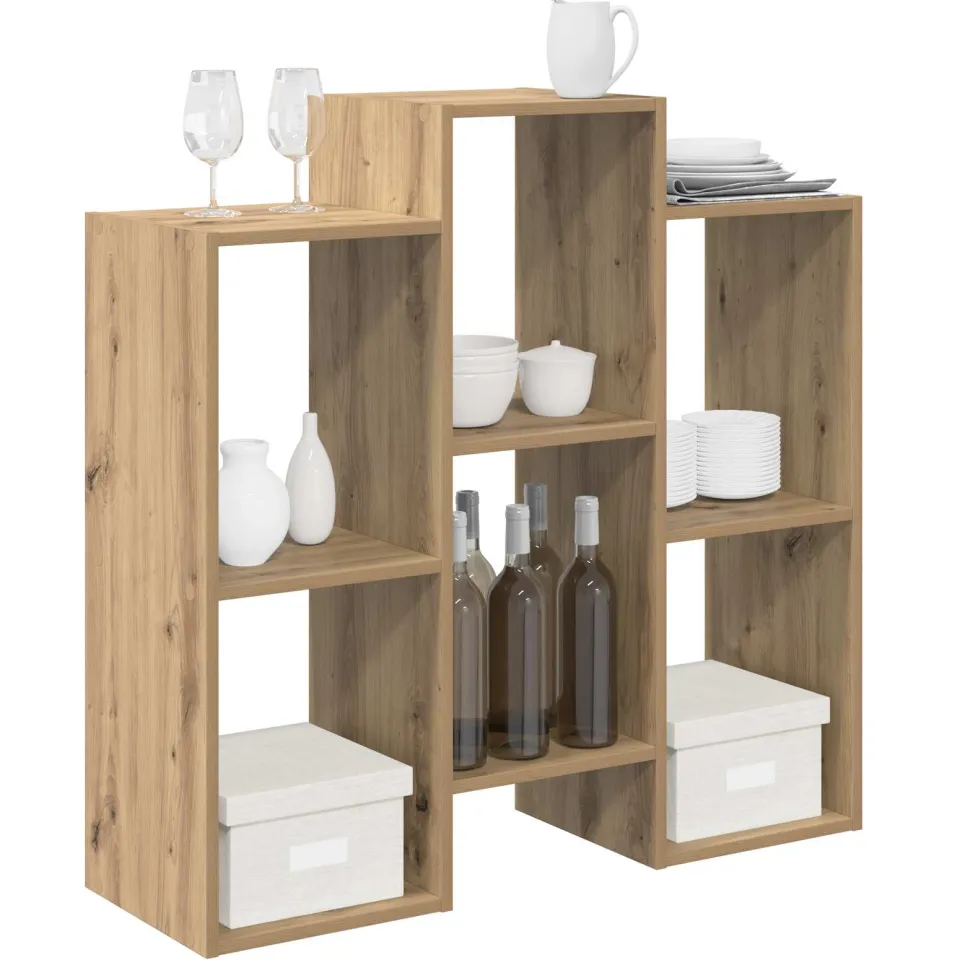 vidaXL Dressoir Artisan Eiken 90 x 30 x 90 cm, foto 3