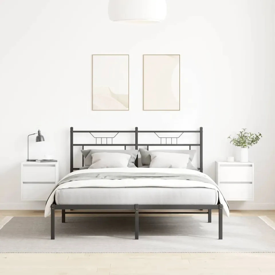 vidaXL Nachtkastjes wandgemonteerd 2 st 38x34x40 cm wit, foto 3