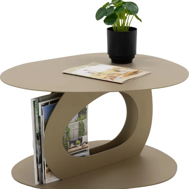 Spinder Design Spinder x Eva van de Ven salontafel Tonda - Champagne - Staal