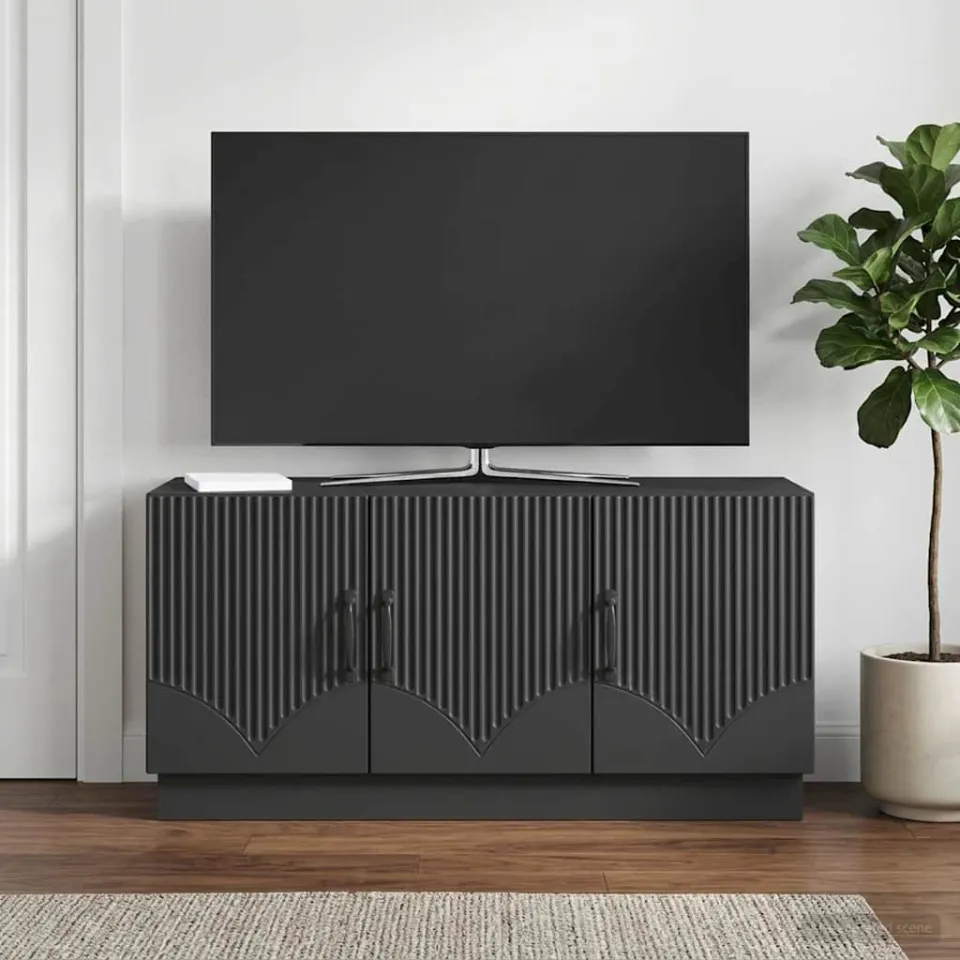 vidaXL TV-kast Zwart 99 x 34,5 x 47 cm Bewerkt hout, foto 4