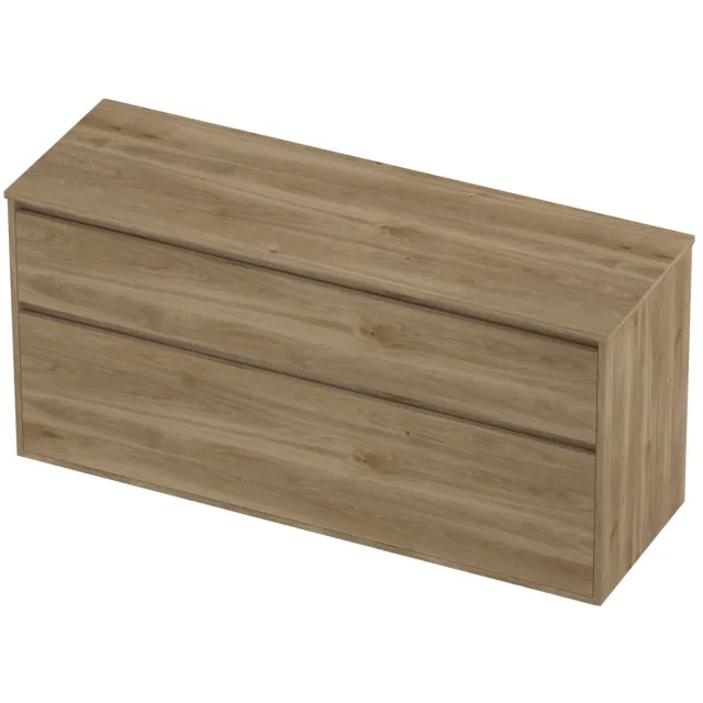 Proline Deck Badmeubelset Greeploos Asymmetrisch Kader 140x46x67 cm Cider Oak Eiken