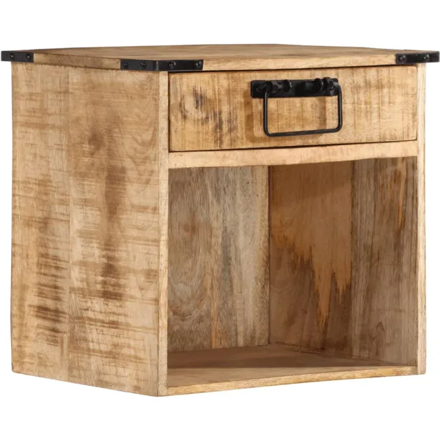 vidaXL Nachtkastje 40x30x37 cm massief mangohout Bruin