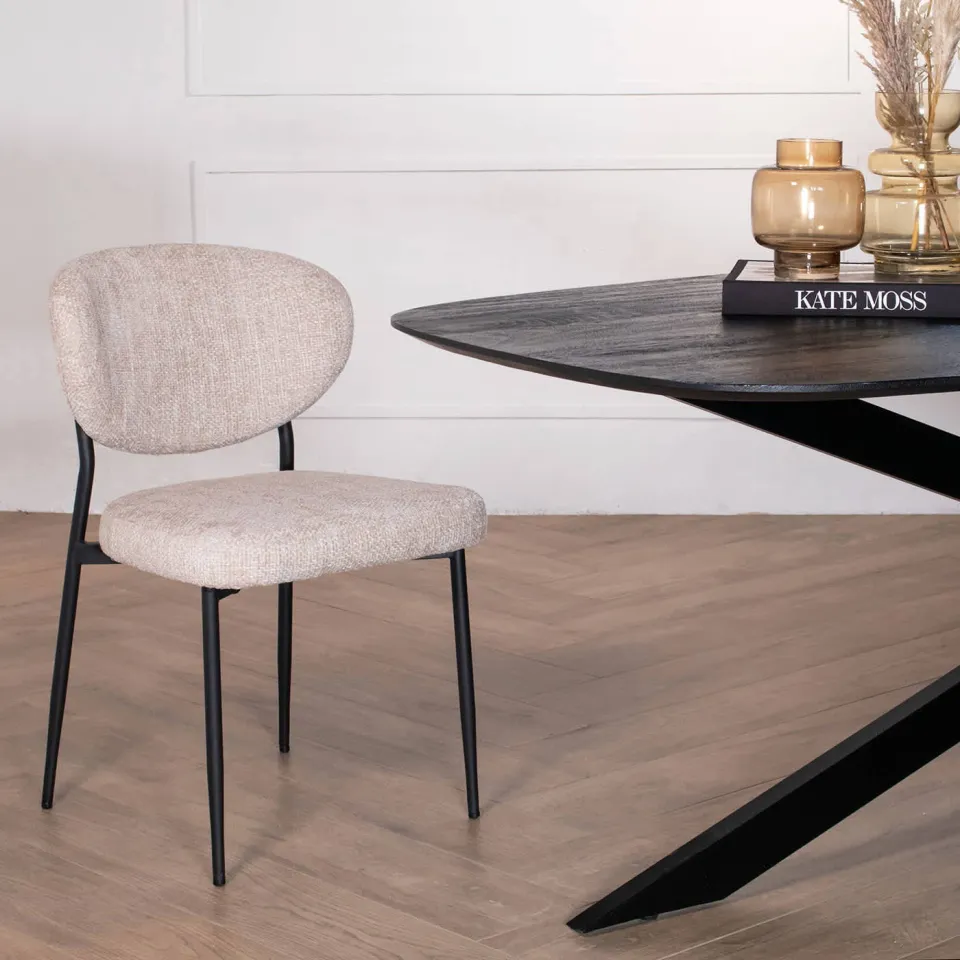 Giga Meubel Vajèn eetkamerstoel beige, foto 3