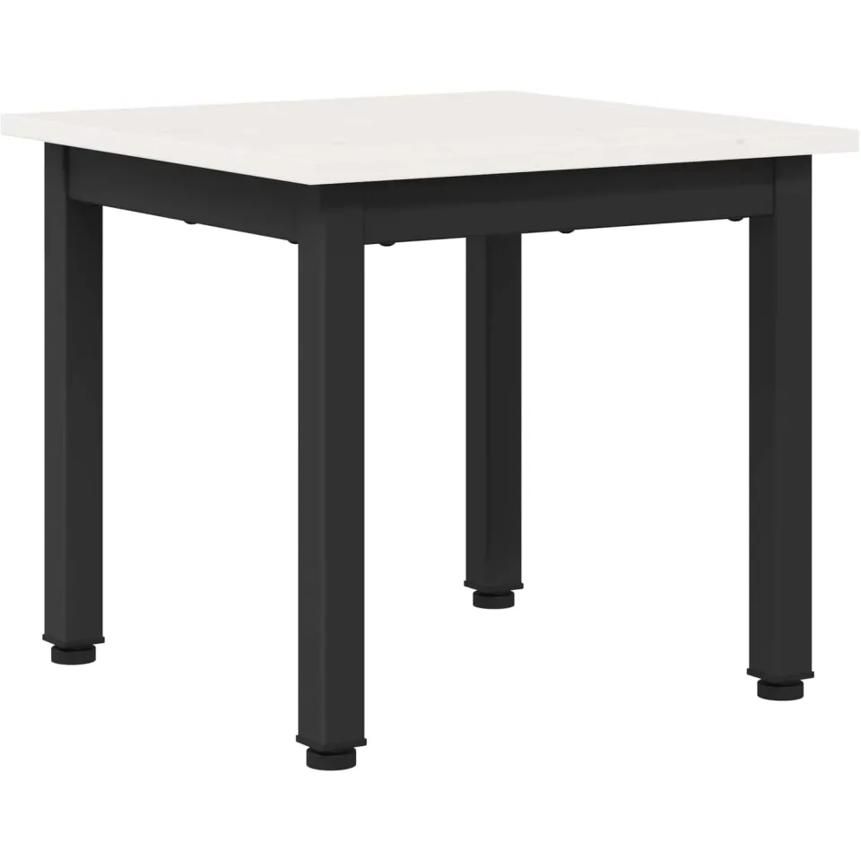 vidaXL Salontafel Wit 40 x 40 x 36 cm Massief grenenhout, foto 3