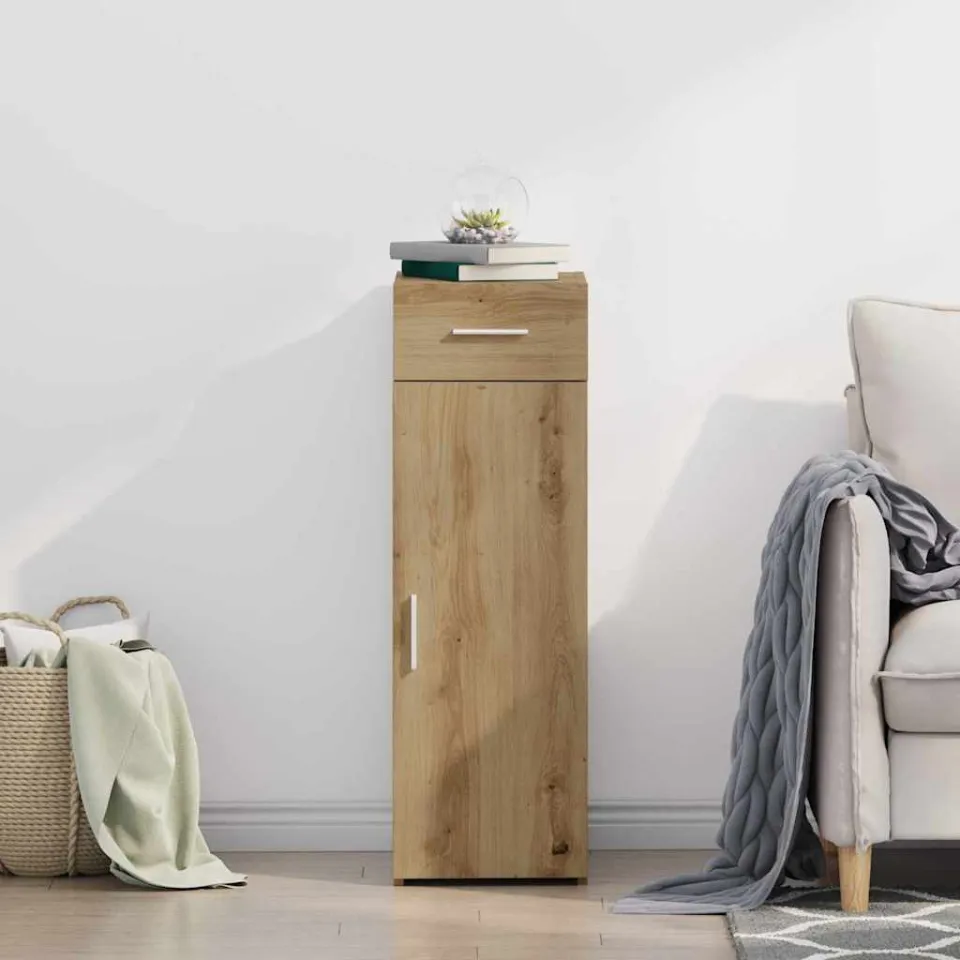 vidaXL Dressoir Artisan Eiken 30 x 42,5 x 93 cm, foto 4
