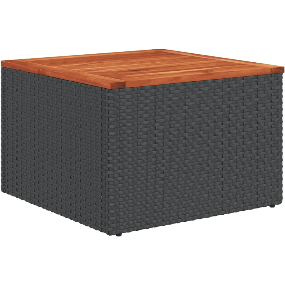 vidaXL 13-delige Loungeset met kussens poly rattan zwart, foto 4