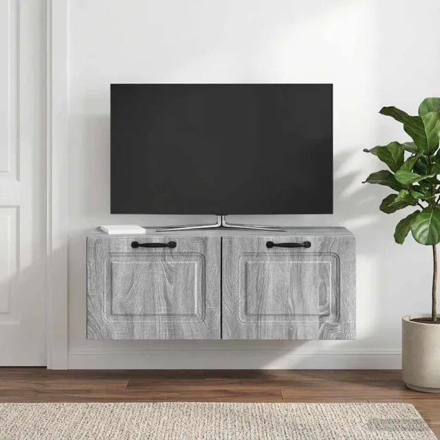 vidaXL Wandbeugel TV-kast 78,5 x 31 x 30 cm Grijs sonoma Bewerkt hout, foto 2