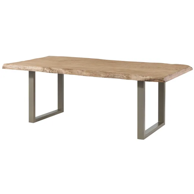 MASSIVMOEBEL24 .DE eettafel beige massief hout gedemonteerd FREEFORM