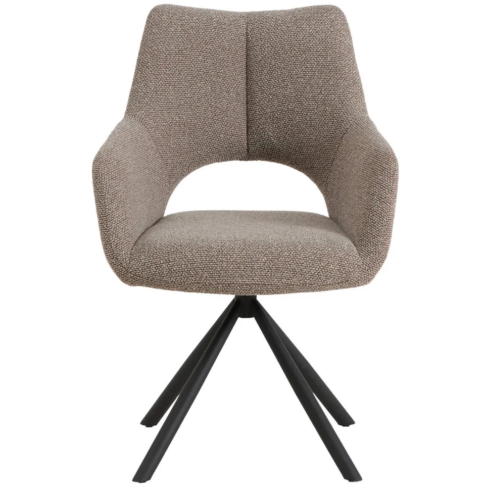 NOUS Living Ava eetkamerstoel taupe, foto 5