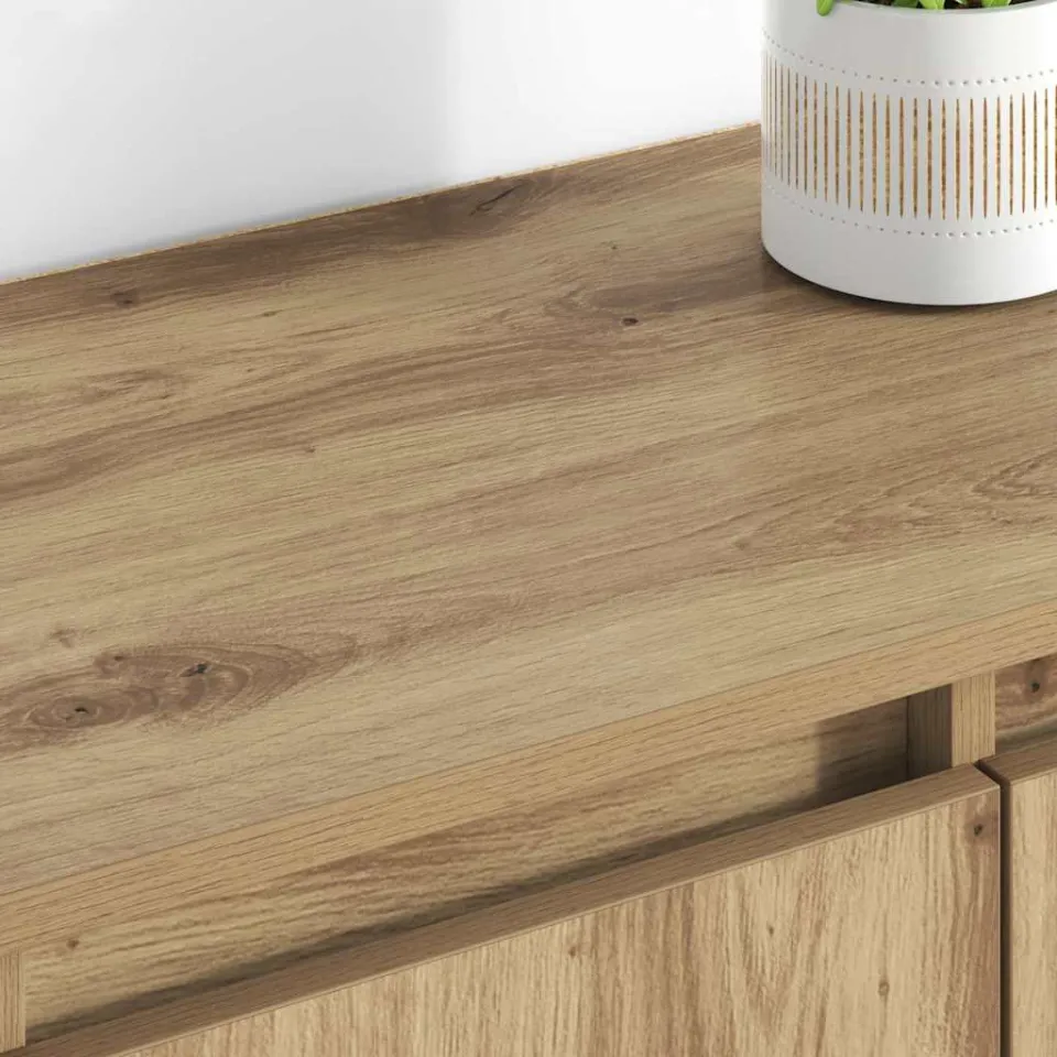 vidaXL Dressoirs 2 st Artisan Eiken 60 x 35 x 70 cm Bewerkt hout, foto 4