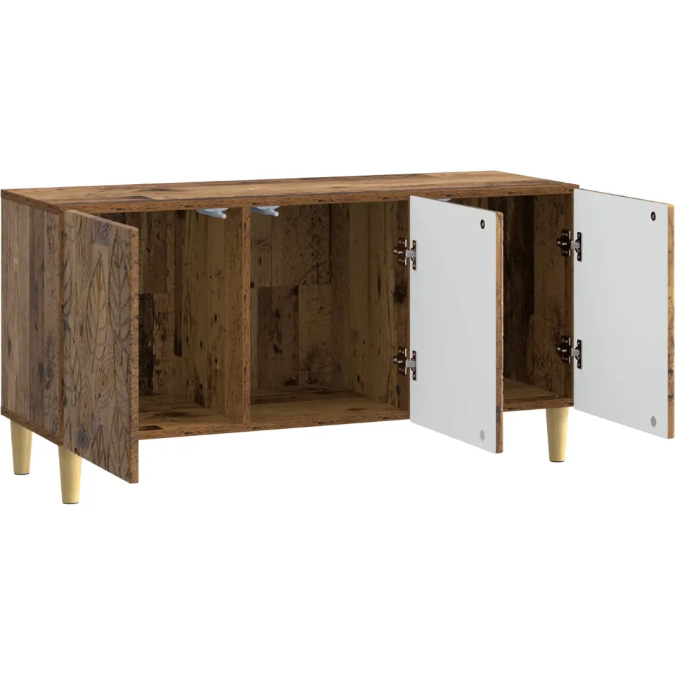 vidaXL TV-kast 99 x 34,5 x 50 cm Oud hout Bewerkt hout bruin, foto 4