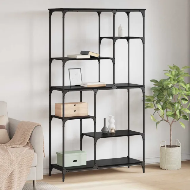 vidaXL Boekenkast 5-laags 99 x 35,5 x 176 cm Bewerkt hout Oud hout bruin, foto 2