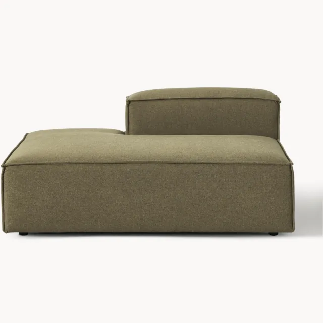 Westwing Collection Chaise longue module Lennon Groen