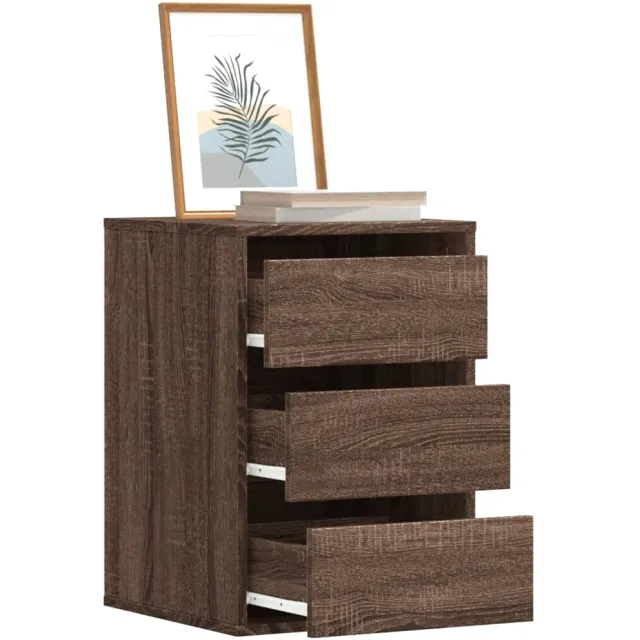 vidaXL Ladekast 40x41x58 cm bewerkt hout bruin eikenkleurig