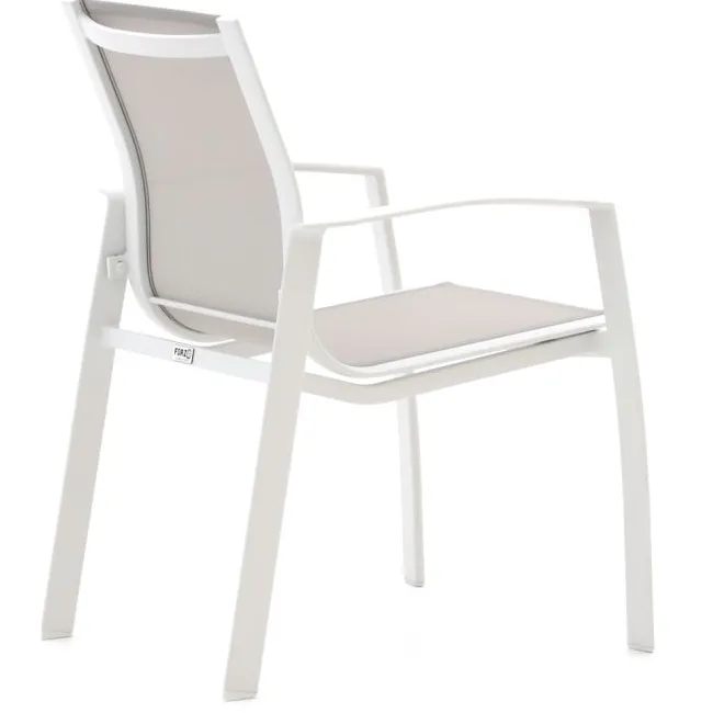 Forza Furniture Forza Altea dining tuinstoel stapelbaar wit, foto 4