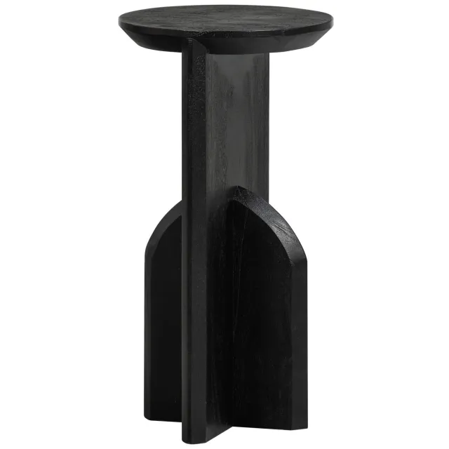 WOOOD Kioni smalle bijzettafel zwart black