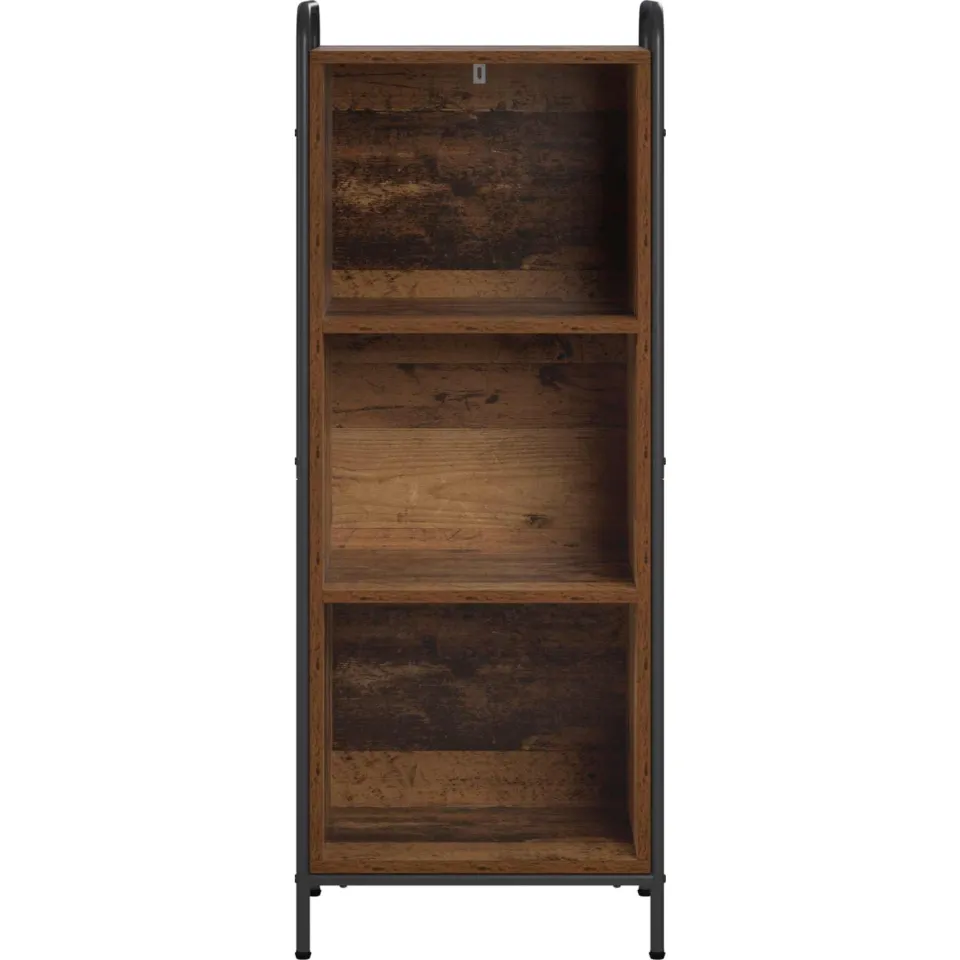 vidaXL Boekenkast 55,5 x 33 x 174 cm Bewerkt hout Oud hout Bruin