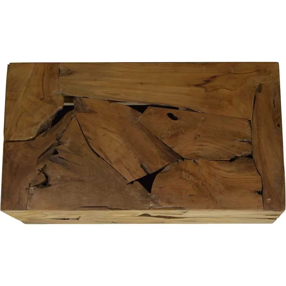 vidaXL Salontafel 90x50x30 cm echt teakhout bruin, foto 4