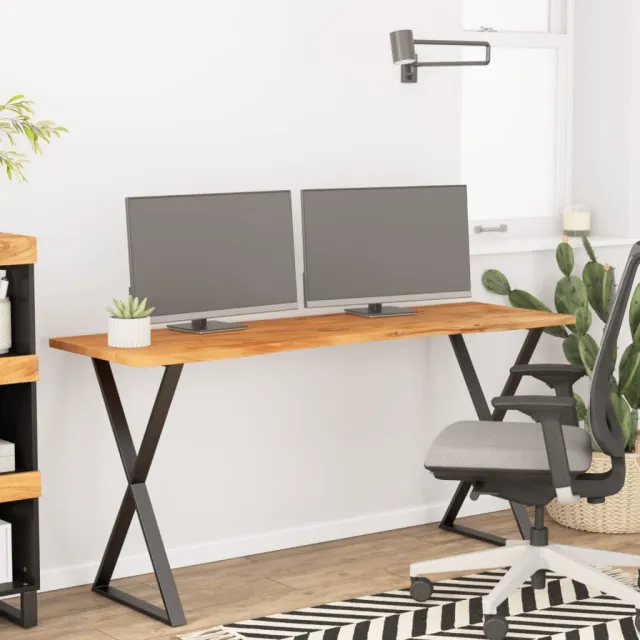 vidaXL Bureaublad rechthoekig 140x50x2,5 cm massief acaciahout Bruin
