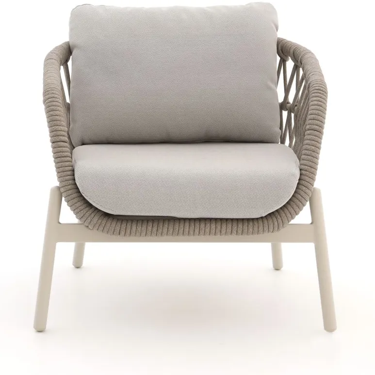 Bellagio tuinmeubelen Bellagio Cupello stoel-bank loungeset 4-delig taupe, foto 4