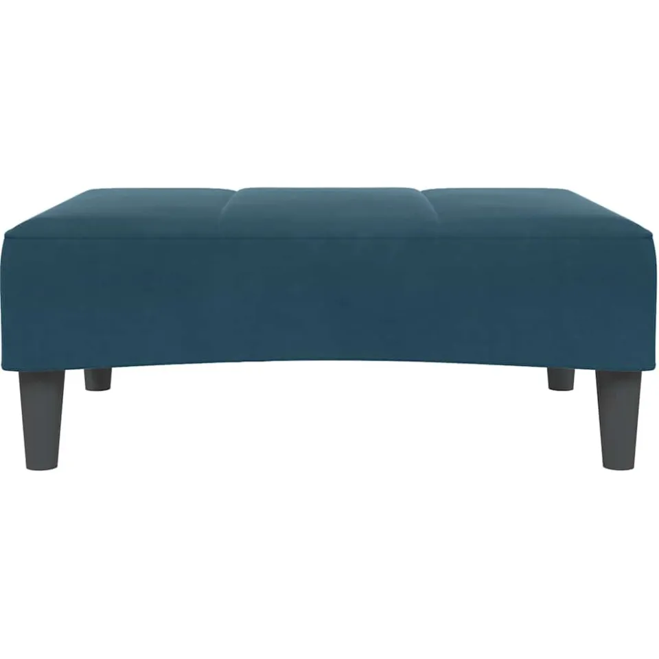 vidaXL Voetenbank 77x55x31 cm fluweel blauw, foto 4