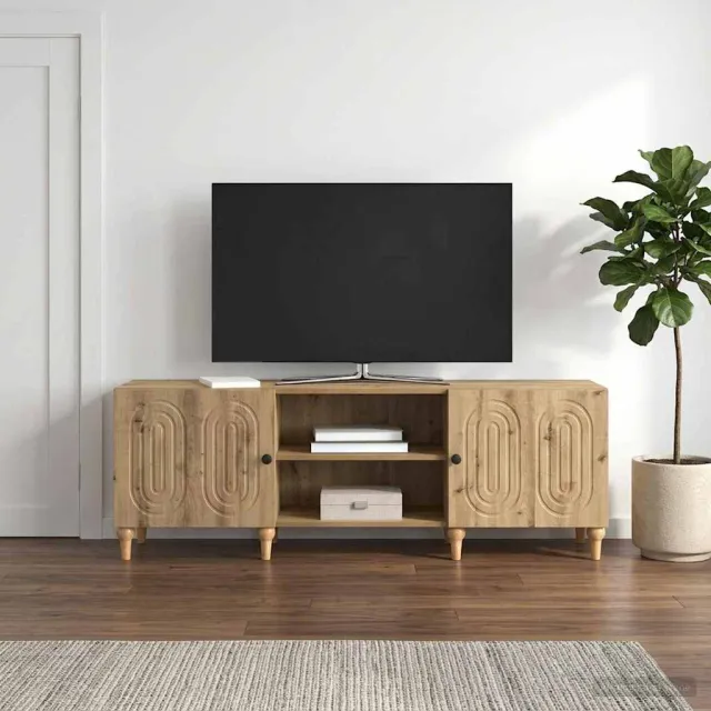 vidaXL TV-kast 150 x 31 x 50 cm Artisanaal eiken Bewerkt hout, foto 2