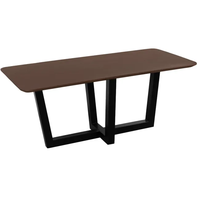Quvida QUVIO Eettafel Sofia - Rechthoekig - W-Poot - FSC®-gecertificeerd mangohout - 220x110 cm - Bruin