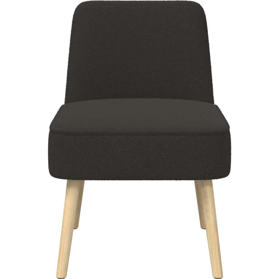 vidaXL Slipper Stoel Zwart