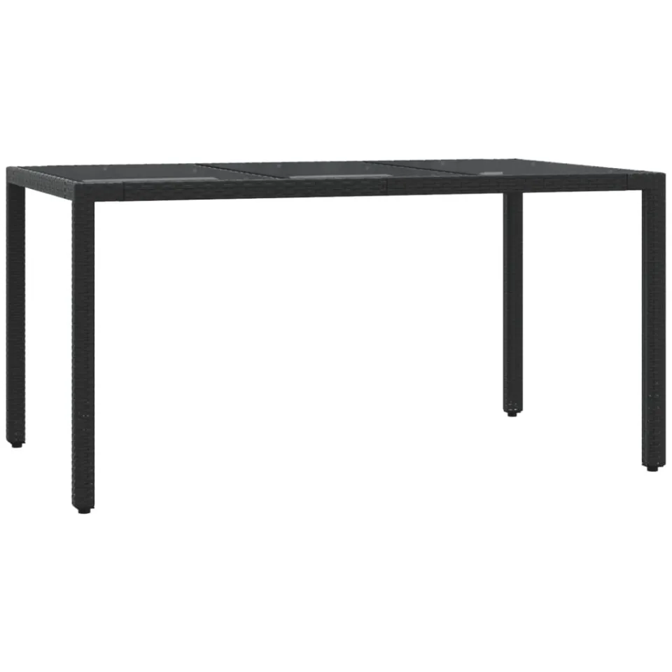 vidaXL 7-delige Tuinset met kussens poly rattan zwart, foto 4