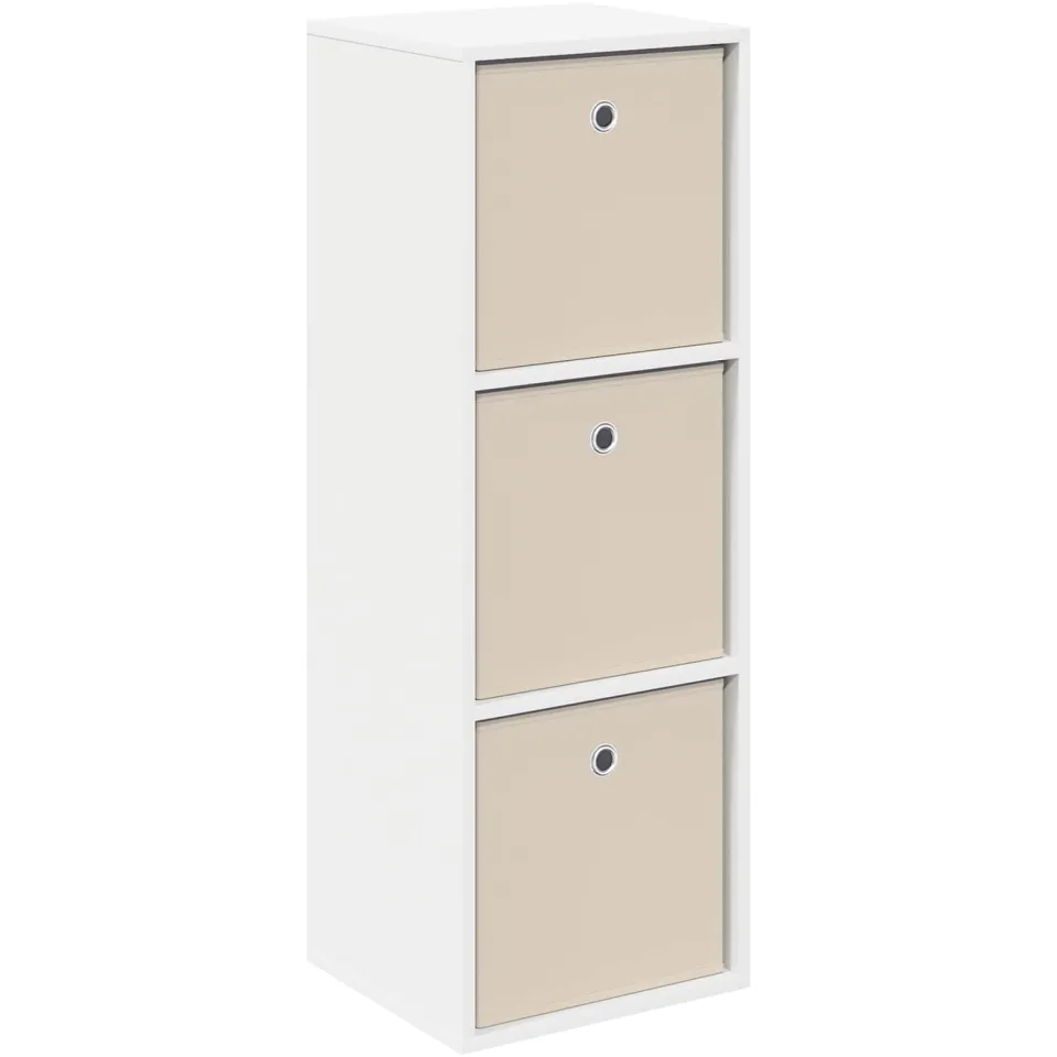 vidaXL Dressoir met lade Wit 35 x 32 x 99,5 cm, foto 3