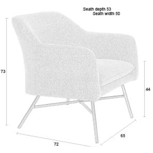 Housecraft Living loungestoel Joaz beige, foto 5