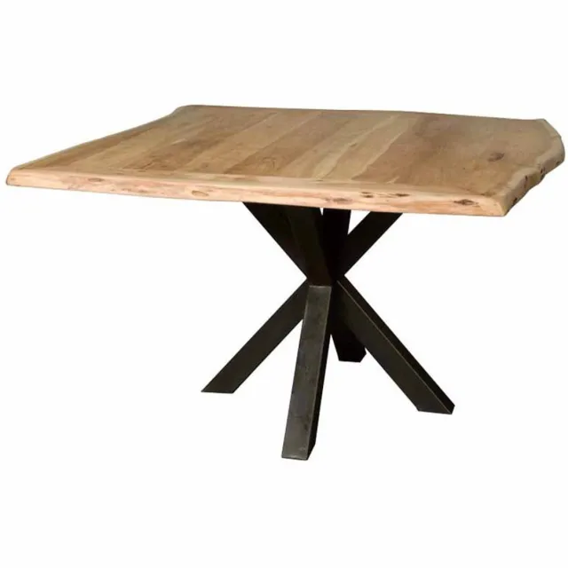 Tower Living Eettafel Soria - Vierkant Bruin Hout - 130x130x78cm
