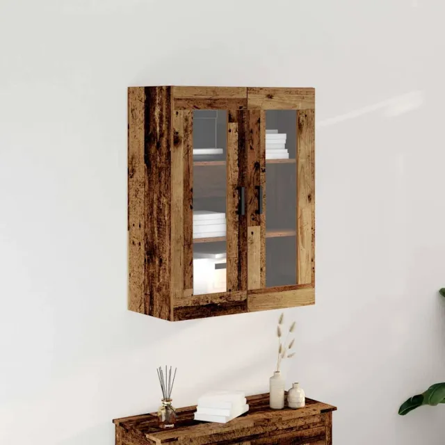 vidaXL Wandkast Oud Hout 69,5 x 34 x 90 cm Bewerkt hout bruin, foto 2