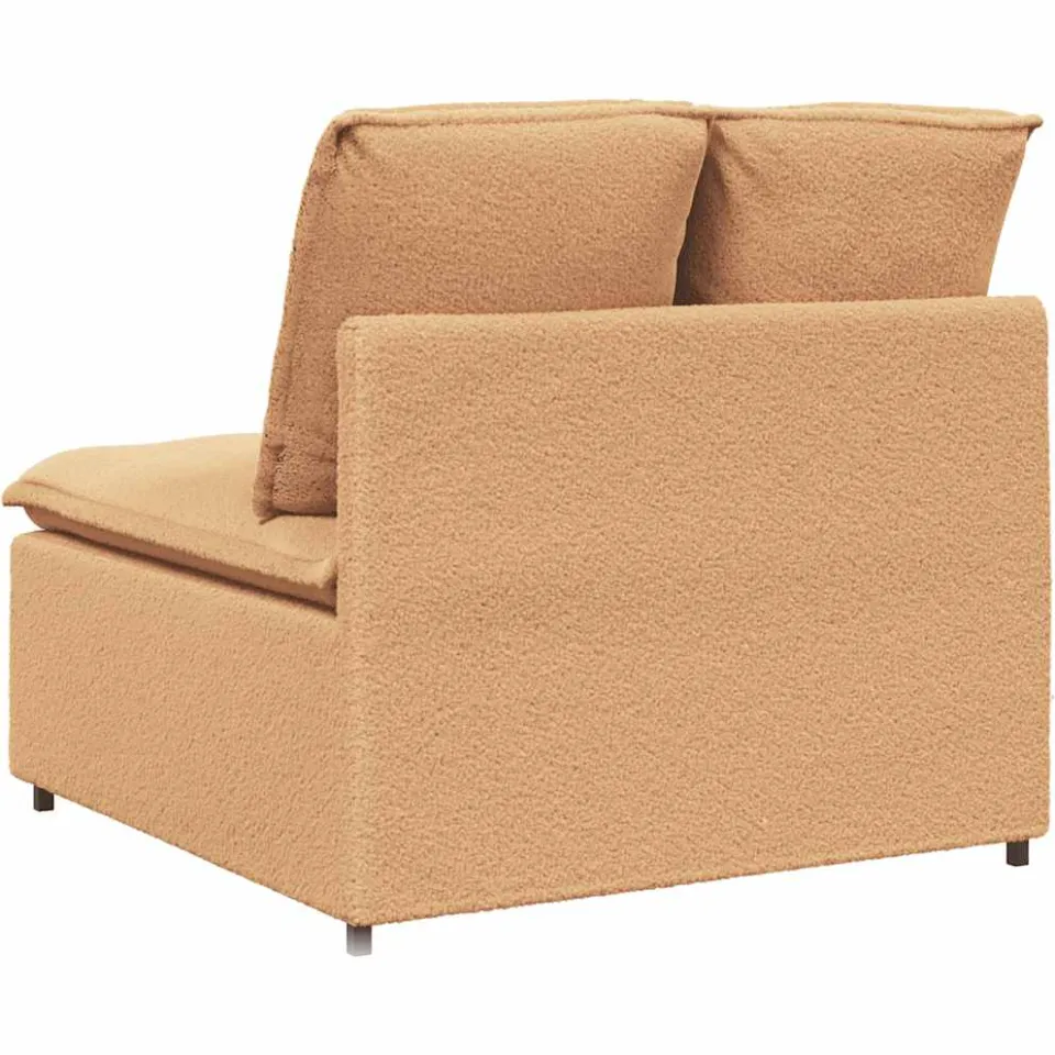 vidaXL Modulaire bank middenmodule met kussens 100 cm beige, foto 4