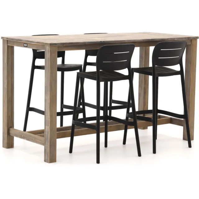 Forza Furniture Forza Pazzia/ROUGH-X 180cm barset 5-delig stapelbaar bruin
