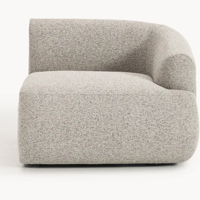 Westwing Collection Bouclé hoekmodule Sofia beige
