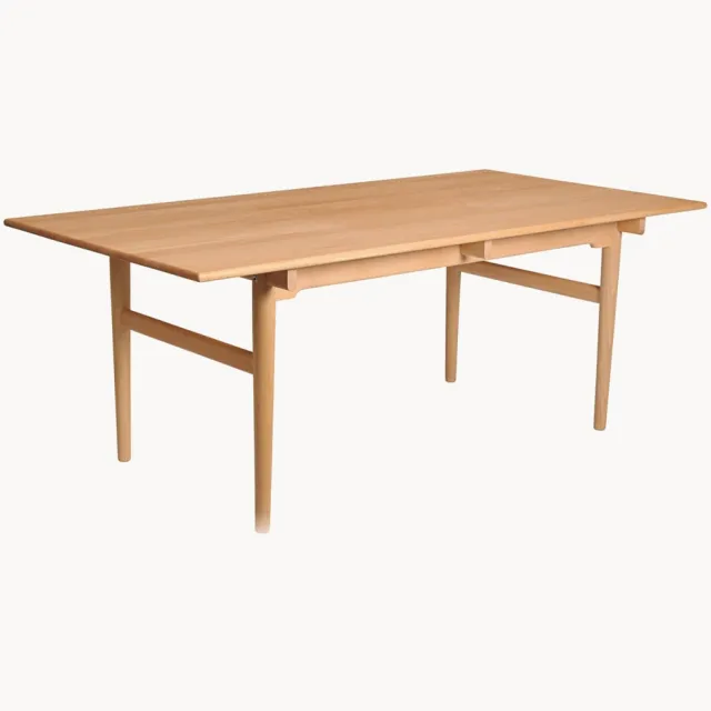 Carl Hansen & Søn Eettafel CH327 van beukenhout, 248 x 62 cm Beige