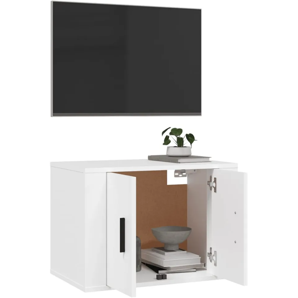 vidaXL Tv-wandmeubel 57x34,5x40 cm wit, foto 4