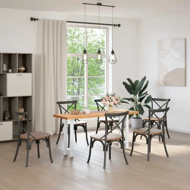 vidaXL Console tafelpoten 2 st 28x(72-73) cm staal wit