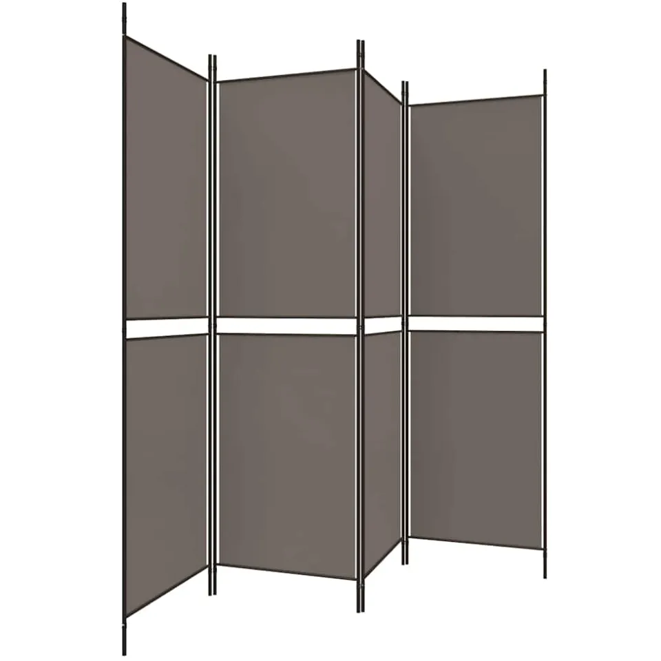 vidaXL Kamerscherm met 4 panelen 200x200 cm stof antracietkleurig, foto 4
