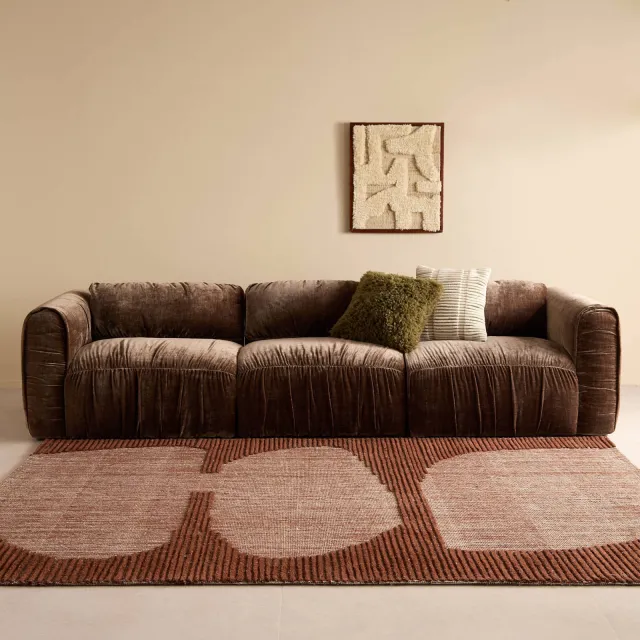 NOUS Living 3-zitsbank Kaia bruin, foto 2