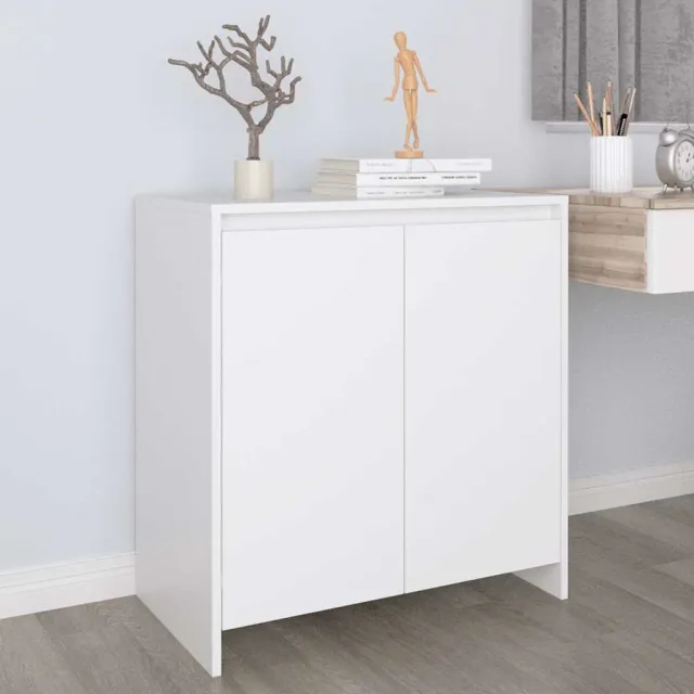 vidaXL Dressoir 70x41x75 cm bewerkt hout wit, foto 2