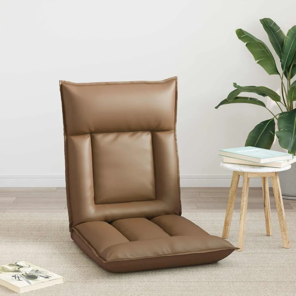 vidaXL Verstelbare vlo stoelen Cappuccino Kunstleer bruin, foto 3