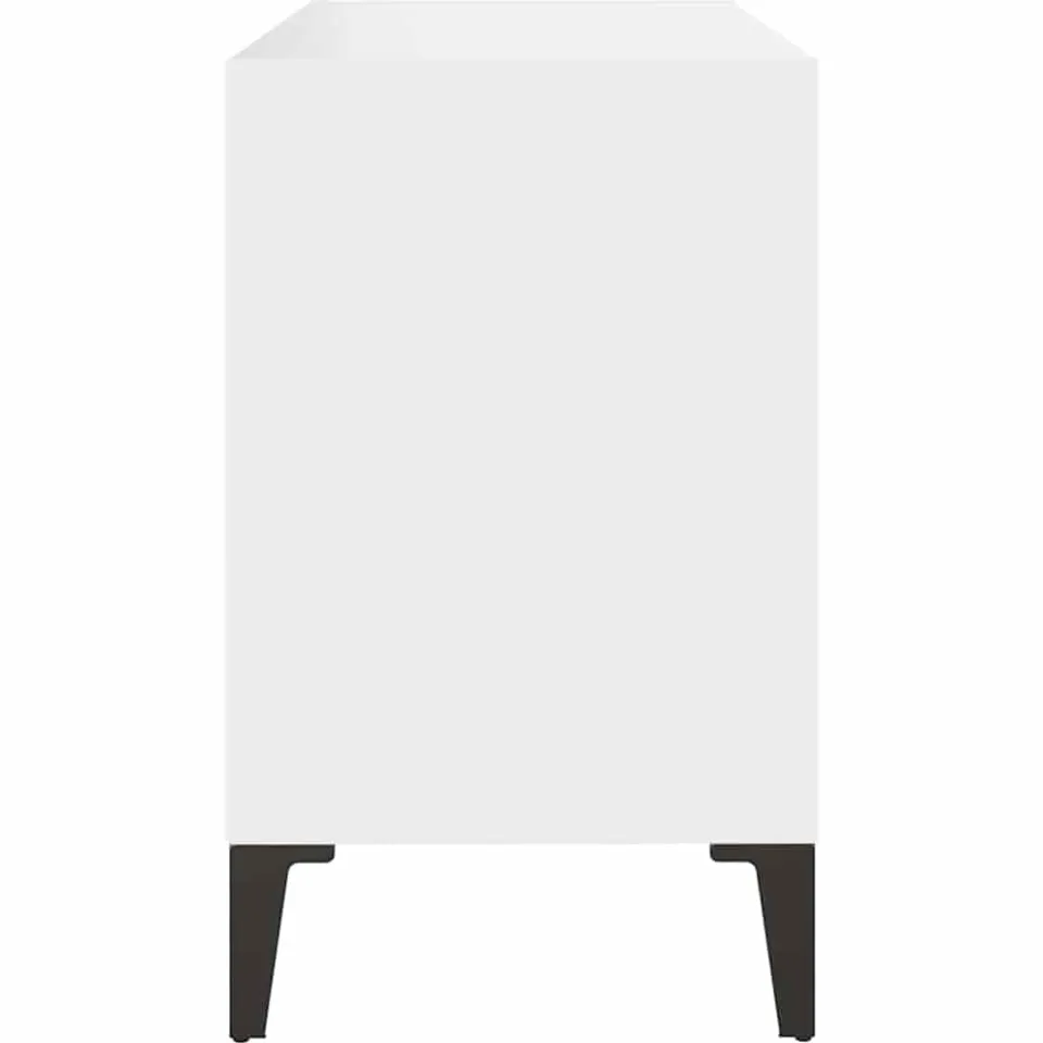 vidaXL Tv-meubel met metalen poten 69,5x30x50 cm wit, foto 3