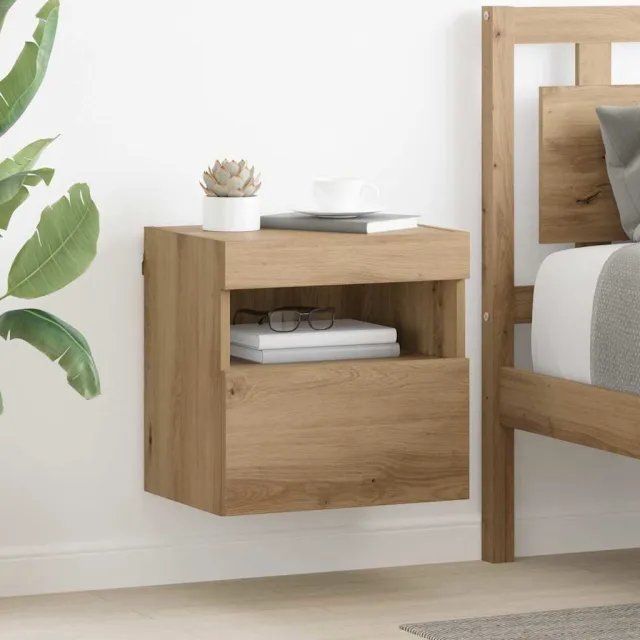 vidaXL TV Wandkasten 2 st Artisan Eiken Bewerkt hout, foto 2