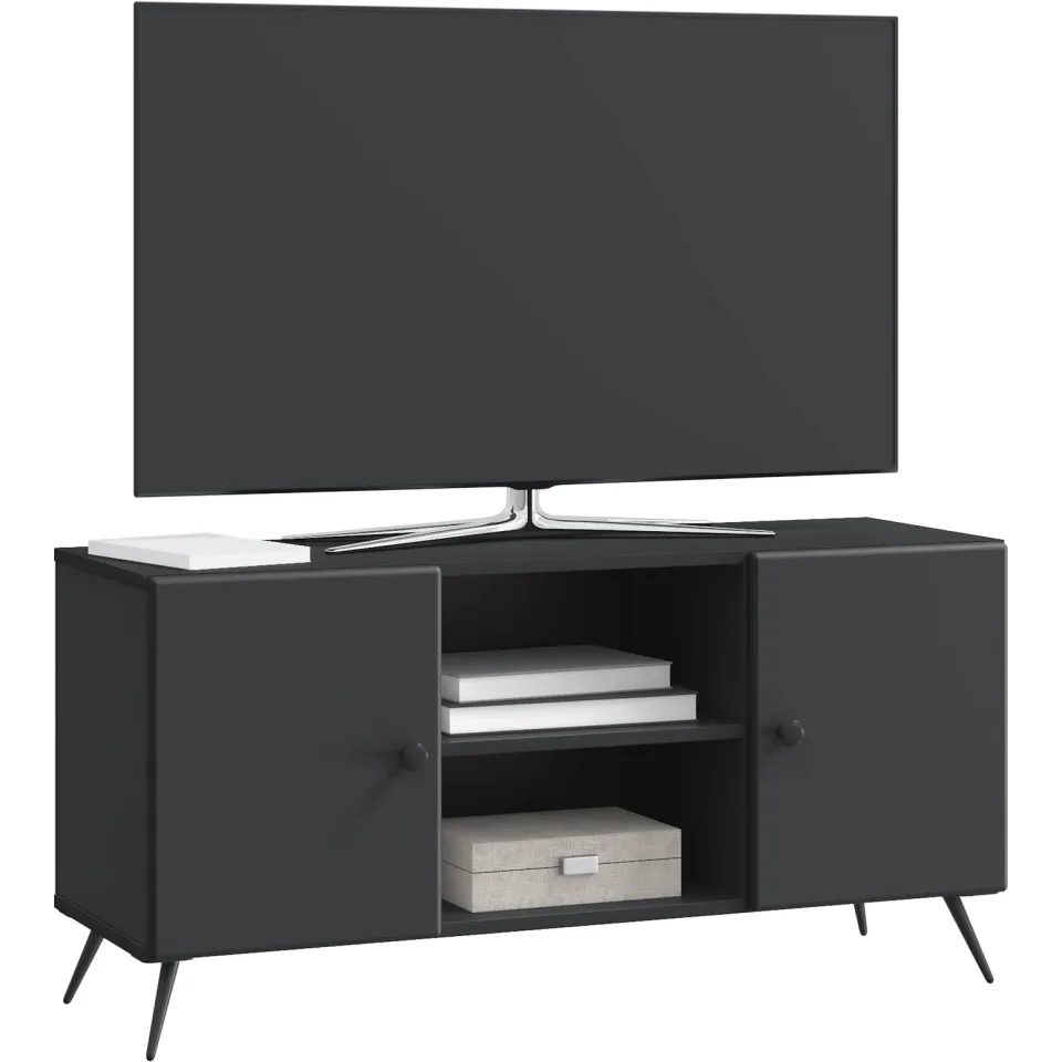 vidaXL TV-kast 102 x 34,5 x 50 cm Zwart Bewerkt hout, foto 3