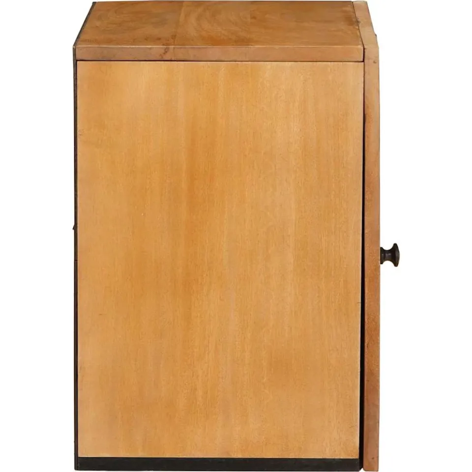 vidaXL Badkamerkast Licht Bruin 38 x 33 x 48 cm Bewerkt hout, foto 4