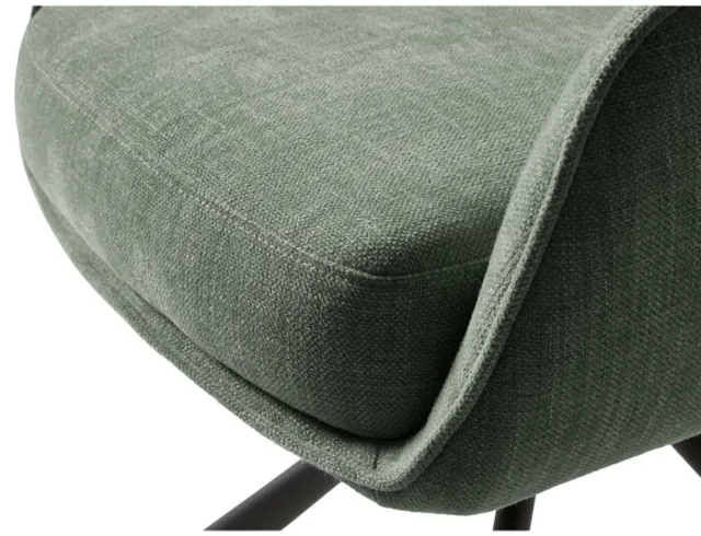 Meubelplaats Eetkamerstoel Cowley draaibaar - Chenille - Bosgroen - 59x65x86 cm - eetkamerstoelen set van 2