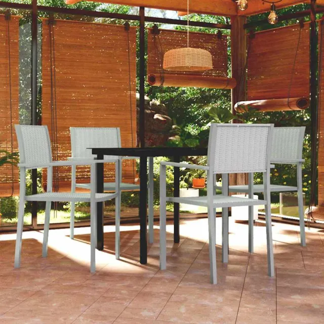 vidaXL 5-delige Tuinset wit, foto 2