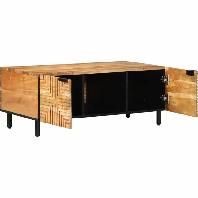 vidaXL Salontafel Brown 100 x 54 x 40 cm Massief Acaciahout Bruin